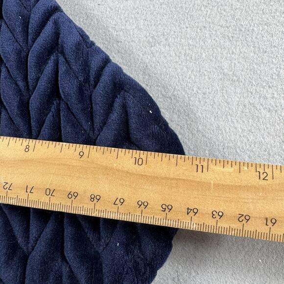 Hobby Lobby Navy Quilted Christmas Stockings 20” Set of 2 Plush Textured NWT - Picture 8 of 8